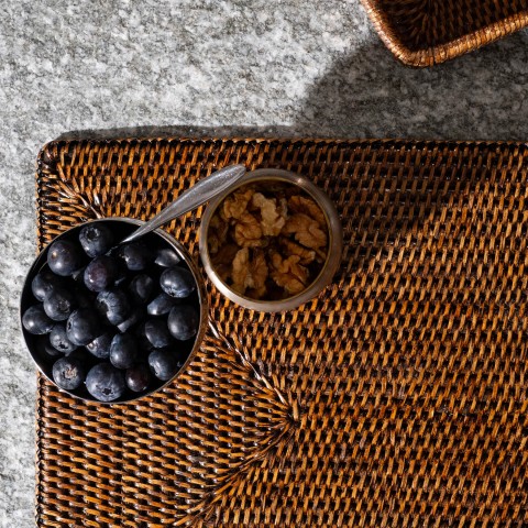 Calamus - Set Of 2 Rectangular Rattan Plates