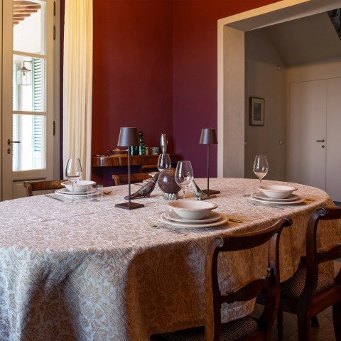 Certaldo - Linen and cotton Jacquard Tablecloth