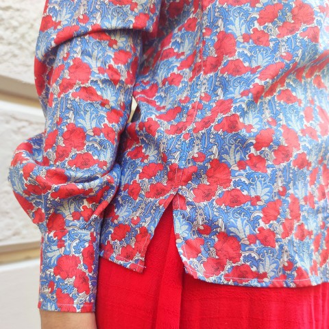 Liberty Clementina - Woman Shirt in Liberty London Fabric