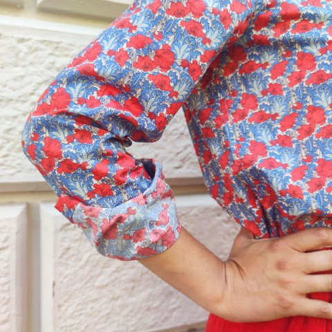 Liberty Clementina - Woman Shirt in Liberty London Fabric