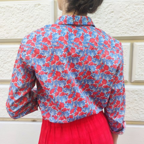 Liberty Clementina - Woman Shirt in Liberty London Fabric