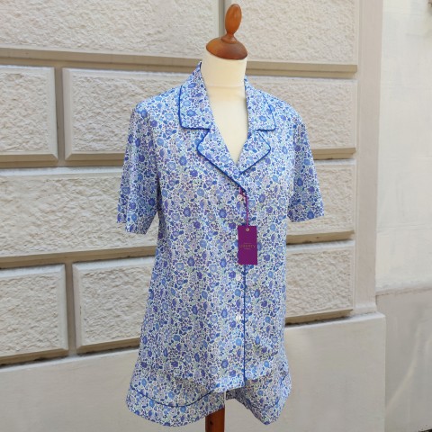 Liberty Danjo Blu short - Women Pajamas in Liberty London Fabric