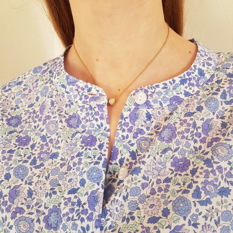 Liberty Danjo Blu - Women Nightgown in Liberty London Fabric