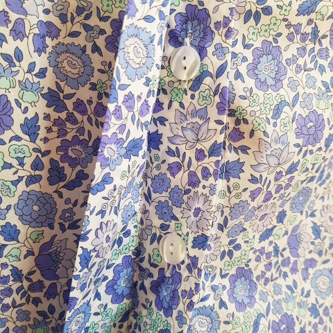 Liberty Danjo Blu - Women Nightgown in Liberty London Fabric