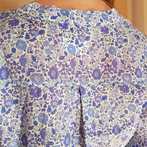 Liberty Danjo Blu - Women Nightgown in Liberty London Fabric