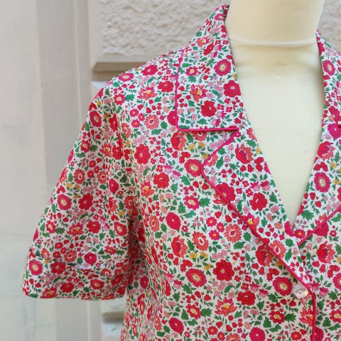 Liberty Danjo Rosso short - Women Pajamas in Liberty London Fabric