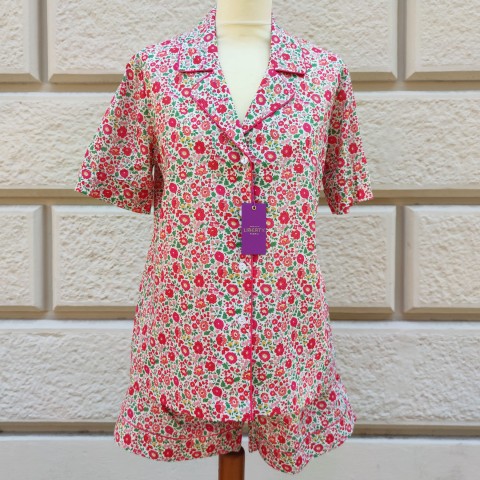 Liberty Danjo Rosso short - Women Pajamas in Liberty London Fabric