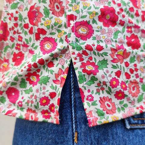 Liberty Danjo Rosso - Woman Shirt in Liberty London Fabric