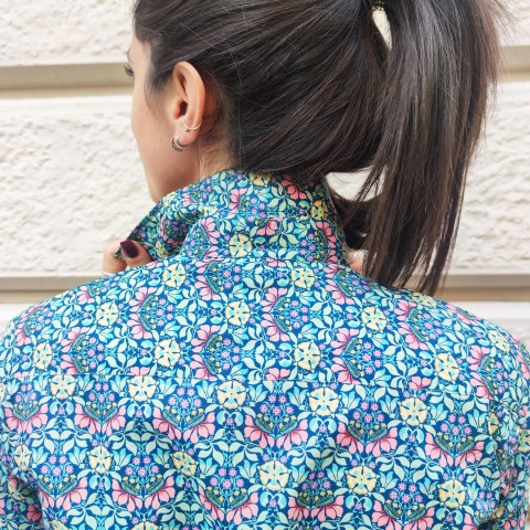 Liberty Persephone - Woman Shirt in Liberty London Fabric