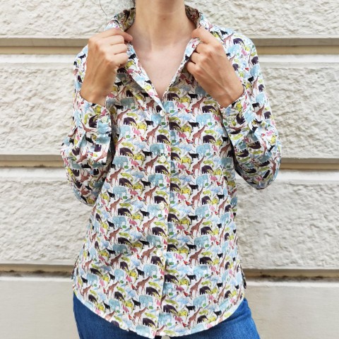 Liberty Zoo - Woman Shirt in Liberty London Fabric