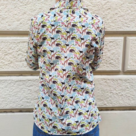 Liberty Zoo - Woman Shirt in Liberty London Fabric