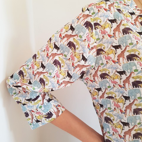 Liberty Zoo - Women Nightgown in Liberty London Fabric