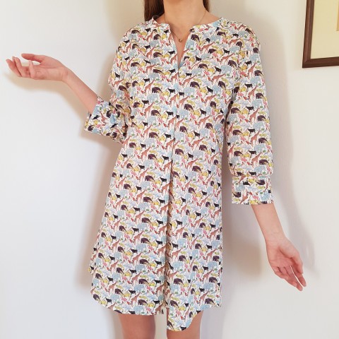 Liberty Zoo - Women Nightgown in Liberty London Fabric