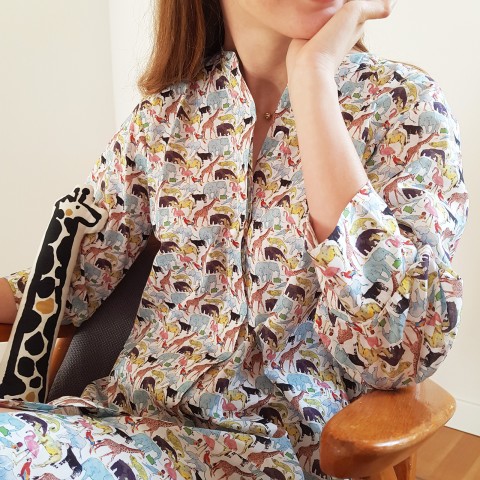 Liberty Zoo - Women Nightgown in Liberty London Fabric