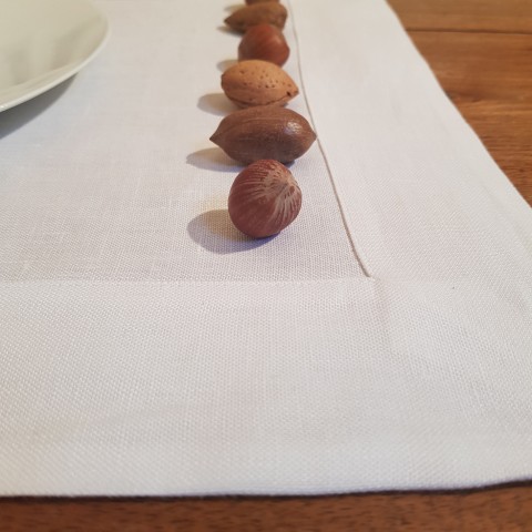 Puro Lino - 2 White Pure Linen Placemats