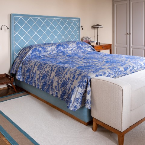Toile de Jouy - Cotton Jacquard Bedspread