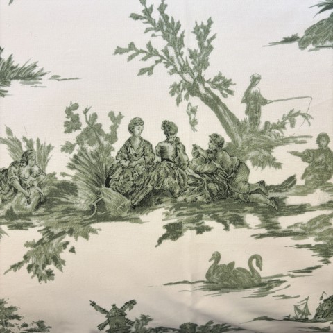 Toile De Jouy - Cotton Percale Sheet Set