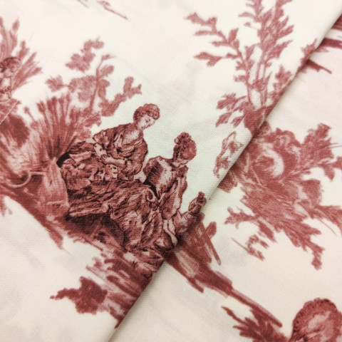 Toile De Jouy - Cotton Percale Duvet Cover Set