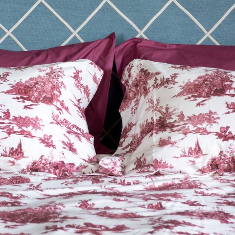 Toile De Jouy - Cotton Percale Duvet Cover Set