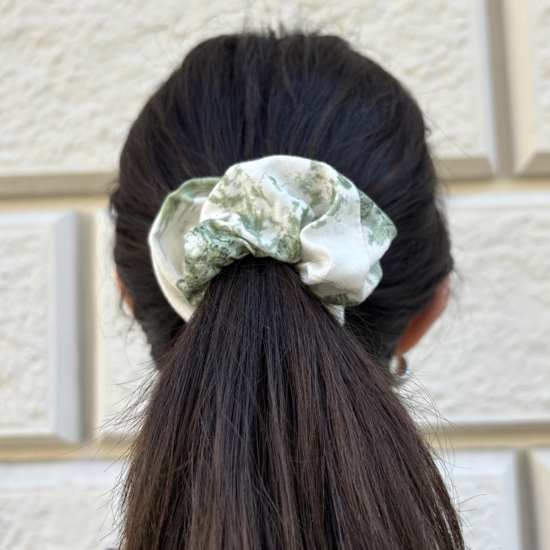 Toile de Jouy Scrunchies  -...