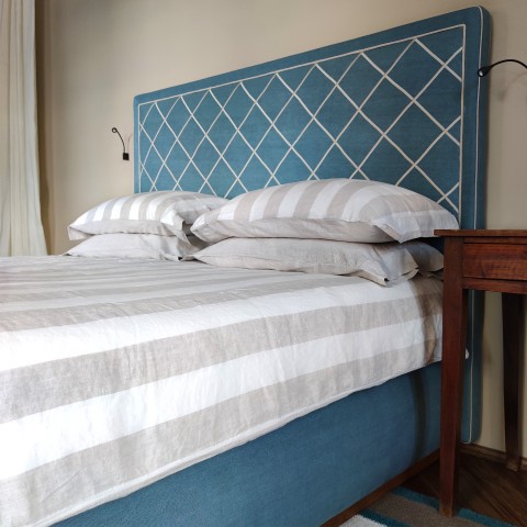 Vintage Bold Stripes - Linen Double Duvet Cover Set